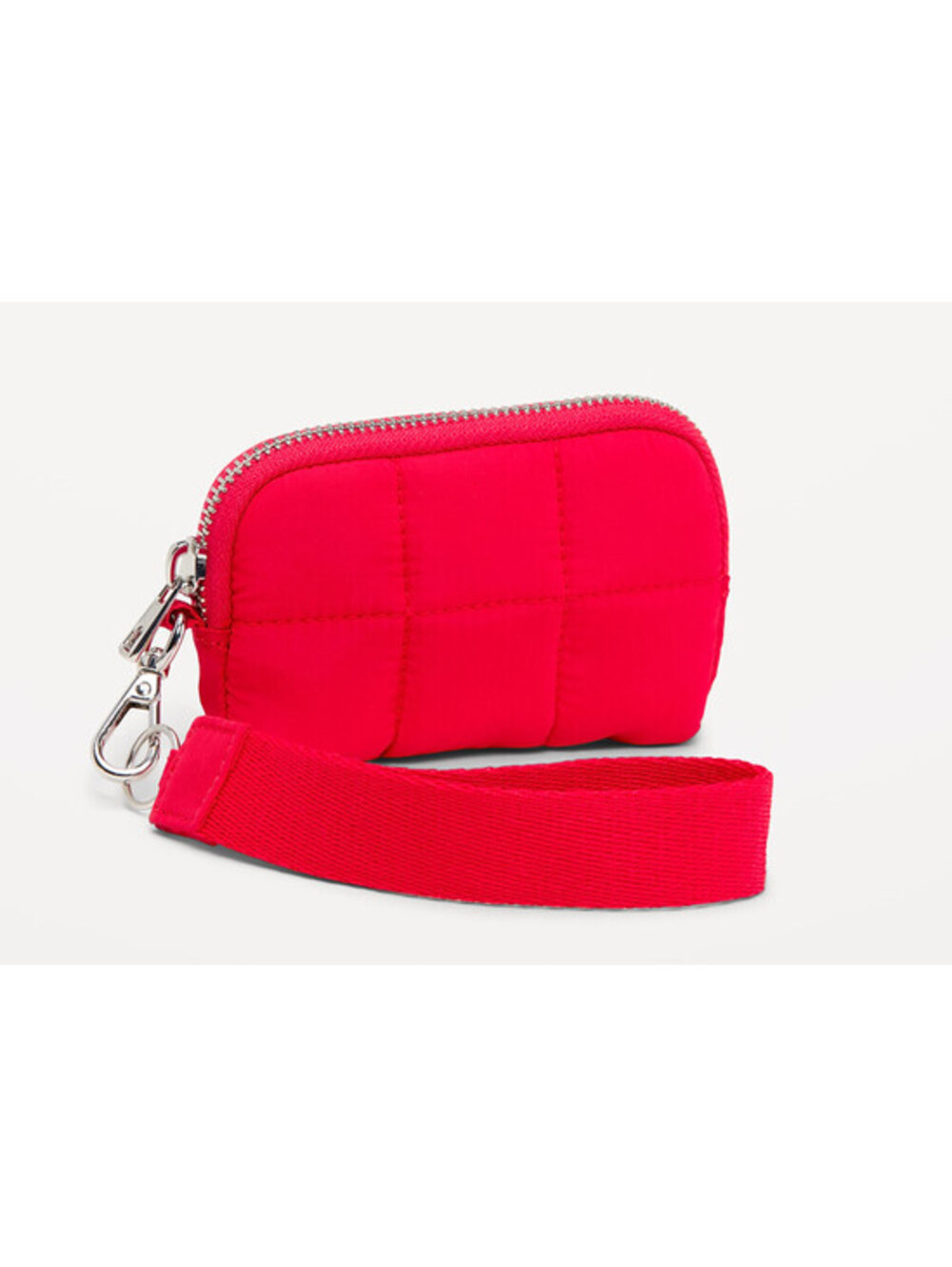 Red Active Puffer Wristlet-Old Navy, Removable Wrist Band, Zip Closure